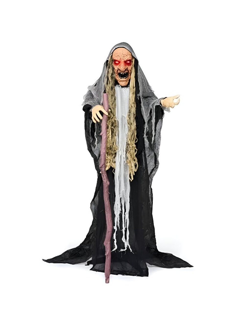 62โ Halloween Decorations Outdoor Animatronics Standing Hunchback Witch